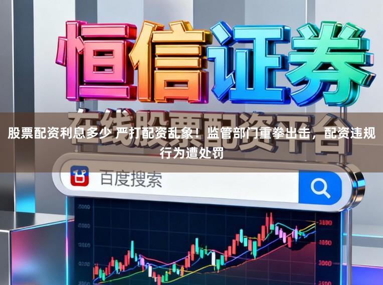 股票配资利息多少 严打配资乱象！监管部门重拳出击，配资违规行为遭处罚