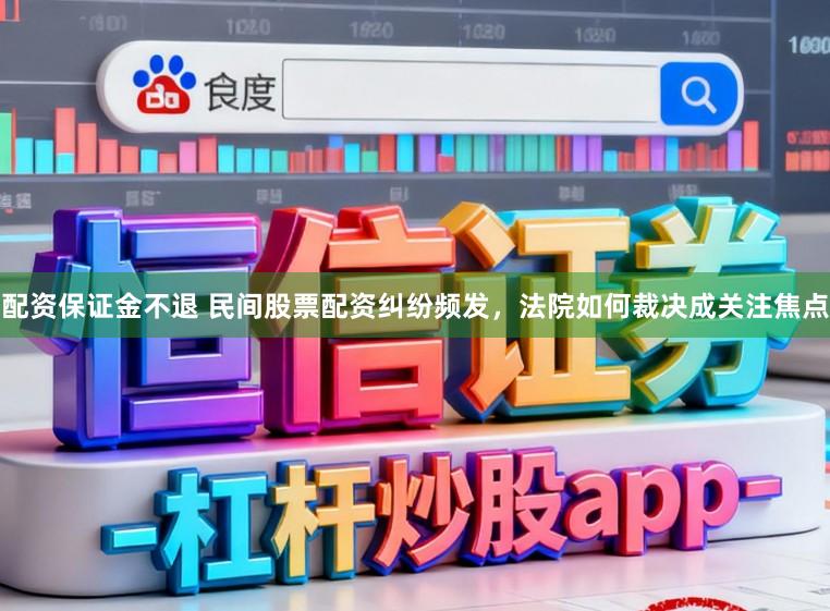 配资保证金不退 民间股票配资纠纷频发，法院如何裁决成关注焦点